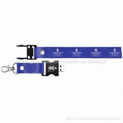1-64GB Promotional Lanyard USB Flash Drives
